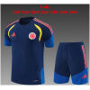 Kids Colombia Royal Blue Training Kit Kit 2026 royal blue shirt and navy shorts front view