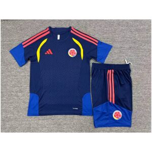 Kids Colombia Royal Blue Training Kit Kit 2026 rear view of shirt and shorts