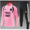 Kids Inter Miami Half-zip Pink Training Kit Suit 2026/27 front view