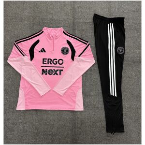 Kids Inter Miami Half-zip Pink Training Kit Suit 2026/27 rear view of shirt and shorts