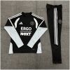 Kids Inter Miami Half-zip Black Training Kit Suit 2026/27 rear view of shirt and shorts