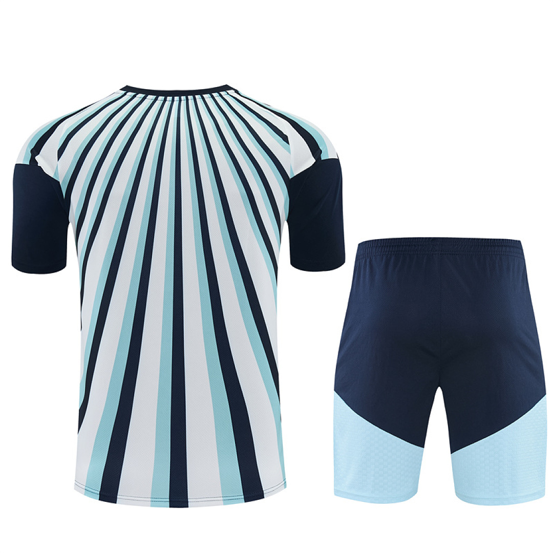 Mens Argentina Camo Blue/White Training Kit 2026 Mens Argentina Camo Blue/White Training Kit Kit 2026 rear view of shirt and shorts
