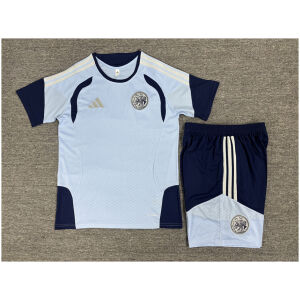 Kids Ajax Light Blue Training Kit Kit 2026/27 rear view of shirt and shorts