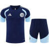 Mens Ajax Royal Blue Training Kit Kit 2026/27 royal blue training shirt and shorts front view