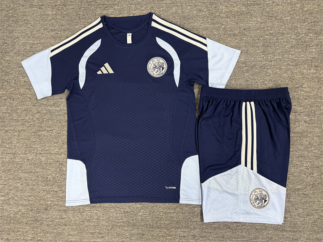 Kids Ajax Royal Blue Training Kit 2026/27 Kids Ajax Royal Blue Training Kit Kit 2026/27 rear view of shirt and shorts