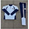 Kids Ajax Half-zip Light Blue Training Kit Suit 2026/27 Kids Ajax Half-zip Light Blue Training Kit Suit 2026/27 rear view of shirt and shorts