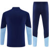 Mens Ajax Half-zip Royal Blue Training Kit Suit 2026/27 Mens Ajax Half-zip Royal Blue Training Kit Suit 2026/27 rear view of shirt and shorts