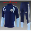 Kids Ajax Half-zip Royal Blue Training Kit Suit 2026/27 royal blue top and pants front view