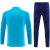 Mens PSV Eindhoven Half-zip Light Blue Training Kit Suit 2026/27 Mens PSV Eindhoven Half-zip Light Blue Training Kit Suit 2026/27 rear view of shirt and shorts