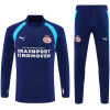 Mens PSV Eindhoven Half-zip Royal Blue Training Kit Suit 2026/27 royal blue top and pants front view