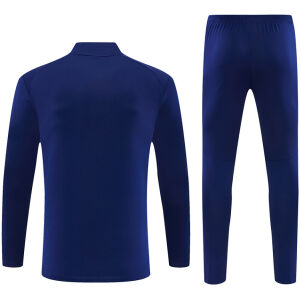 Mens PSV Eindhoven Half-zip Royal Blue Training Kit Suit 2026/27 rear view of shirt and shorts