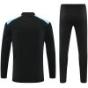 Mens Feyenoord Half-zip Black Training Kit Suit 2026/27 rear view of shirt and shorts