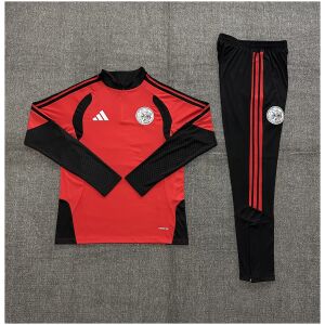 Kids Ajax Half-zip Red Training Kit Suit 2026/27 rear view of shirt and shorts