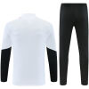 Mens Ajax Half-zip White Training Kit Suit 2026/27 Mens Ajax Half-zip White Training Kit Suit 2026/27 rear view of shirt and shorts