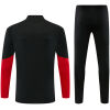 Mens Ajax Half-zip Black Training Kit Suit 2026/27 Mens Ajax Half-zip Black Training Kit Suit 2026/27 rear view of shirt and shorts