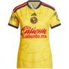 Womens Club America Home Jersey 2026/27 yellow shirt front view with centered crest and red Caliente logo