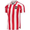 Mens Sunderland AFC Home Jersey 2026/27 red and white striped shirt front view with polo collar