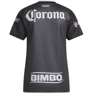 Womens Club America Away Jersey 2026/27 rear view showing black back panel with Corona and Bimbo sponsor prints