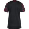 Womens Liverpool Third Jersey 2026/27 rear view showing solid black back panel and 97 Hillsborough memorial emblem