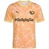 Mens Palermo Away Jersey 2026/27 peach citrus patterned shirt front view with eagle crest and sponsor