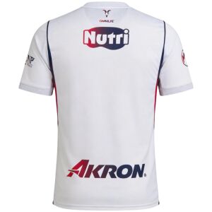 Mens Chivas Away Jersey 2026/27 rear view in white showing goat head emblem and Akron sponsor
