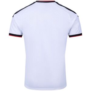 Mens Fulham Home Jersey 2026/27 rear view in white showing black red collar trim and shoulder stripes