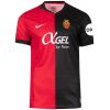 Mens RCD Mallorca Home Jersey 2026/27 red and black half-and-half shirt front view with club crest
