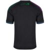 Mens Panathinaikos FC Third Jersey 2026/27 Mens Panathinaikos FC Third Jersey 2026/27 black shirt rear view displaying green shamrock flourish at the collar