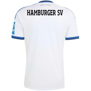 Mens HSV Hamburg Home Jersey 2026/27 white shirt back view showing Volksparkstadion coordinates and HAMBURGER SV text