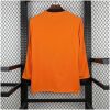 Mens Netherlands Retro Long Sleeve Home Jersey 1980 Mens Netherlands Retro Long Sleeve Home Jersey 1980 rear view showing authentic team styling
