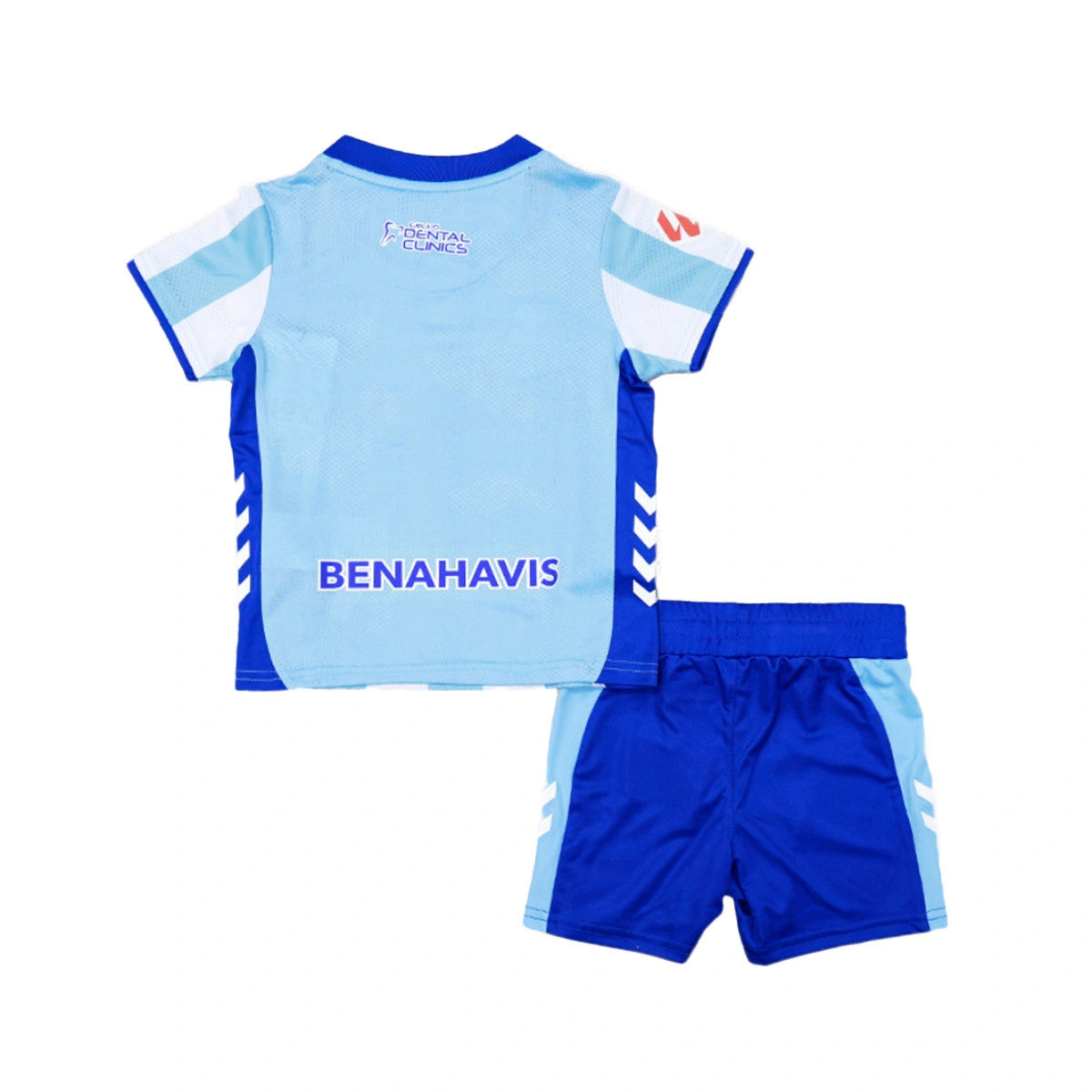 Kids Malaga Home Kit 2025/26 Kids Malaga Home Kit 2025/26 rear view of shirt and shorts
