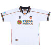 Mens Valencia white Retro Home Jersey 1999/00 front view