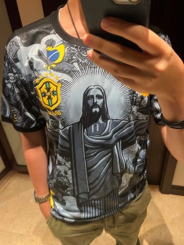 Click to view full screen Mens Brazil Special Edition Jesus Jersey 2024 photo review