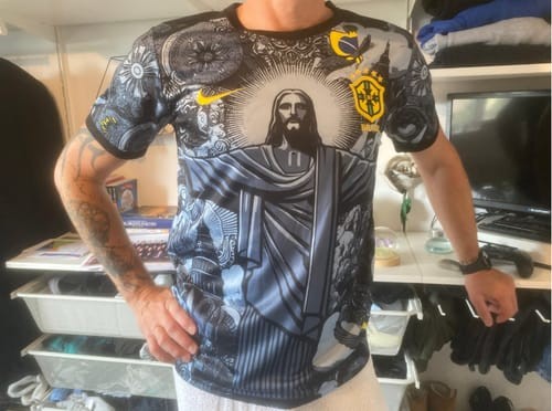 Click to view full screen Mens Brazil Special Edition Jesus Jersey 2024 photo review
