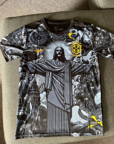 Click to view full screen Mens Brazil Special Edition Jesus Jersey 2024 photo review